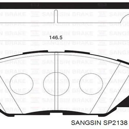 Колодки Sangsin SP2138 цена, от 20.60 USD
