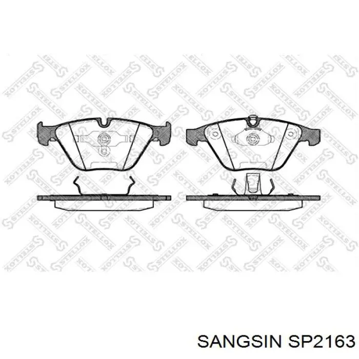 Колодки Sangsin SP2163 цена, от 36.96 USD