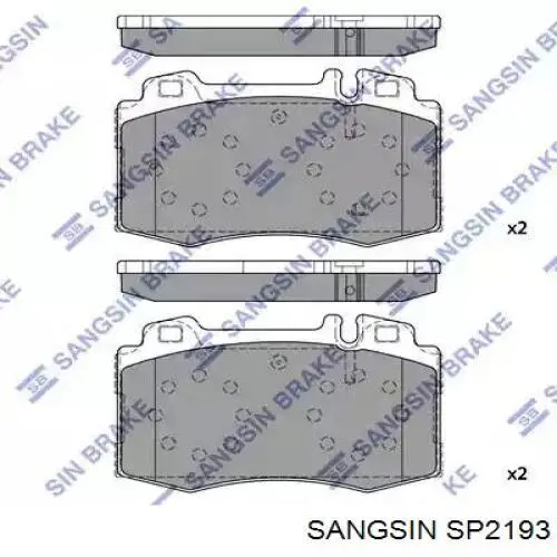 Передние тормозные колодки SP2193 Sangsin