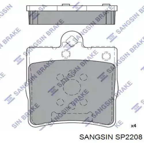 SP2208 Sangsin sapatas do freio traseiras de disco