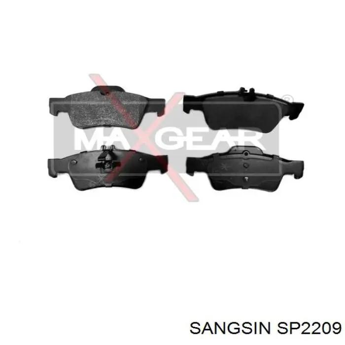 Задние тормозные колодки SP2209 Sangsin