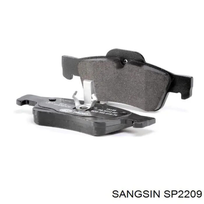Купить SP2209 Sangsin Колодки тормозные задние, дисковые