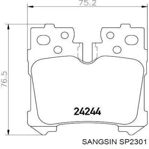 Задние дисковые колодки Power Stop 231283