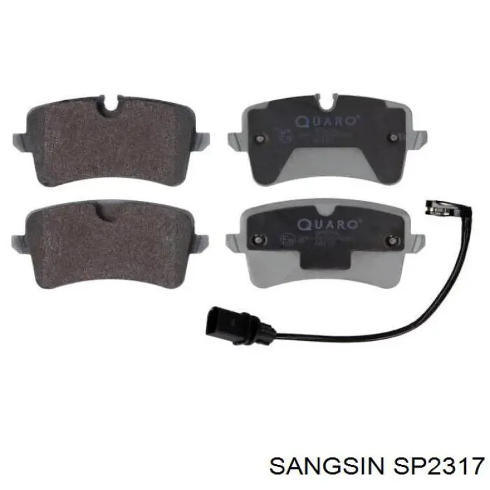 Купить SP2317 Sangsin Колодки тормозные задние, дисковые