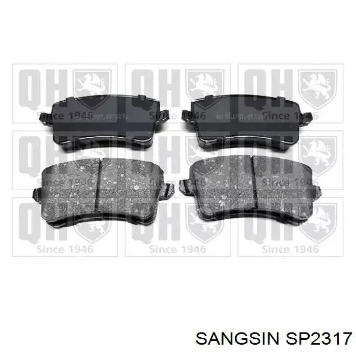 Задние тормозные колодки SP2317 Sangsin