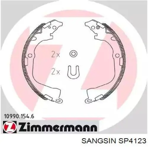 Колодки Sangsin SP4123 цена, от 26.69 USD