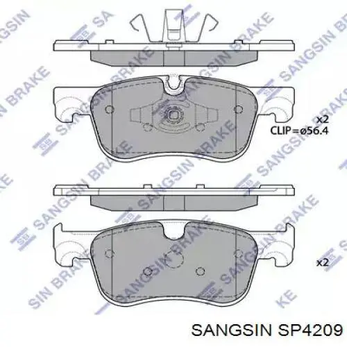 Передние тормозные колодки JQ101442 Kamoka