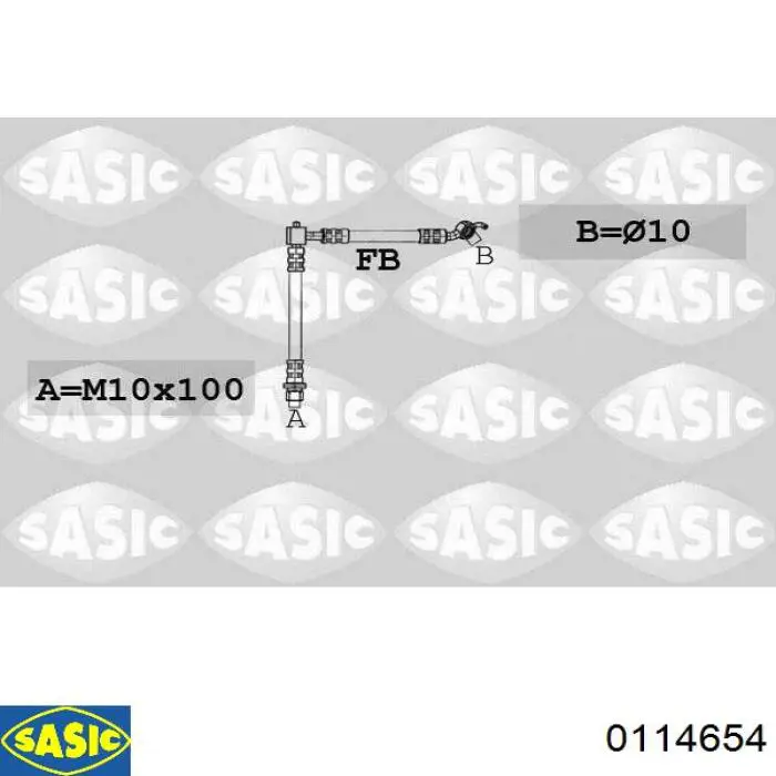 0114654 Sasic амортизатор рулевого механизма (демпфер)
