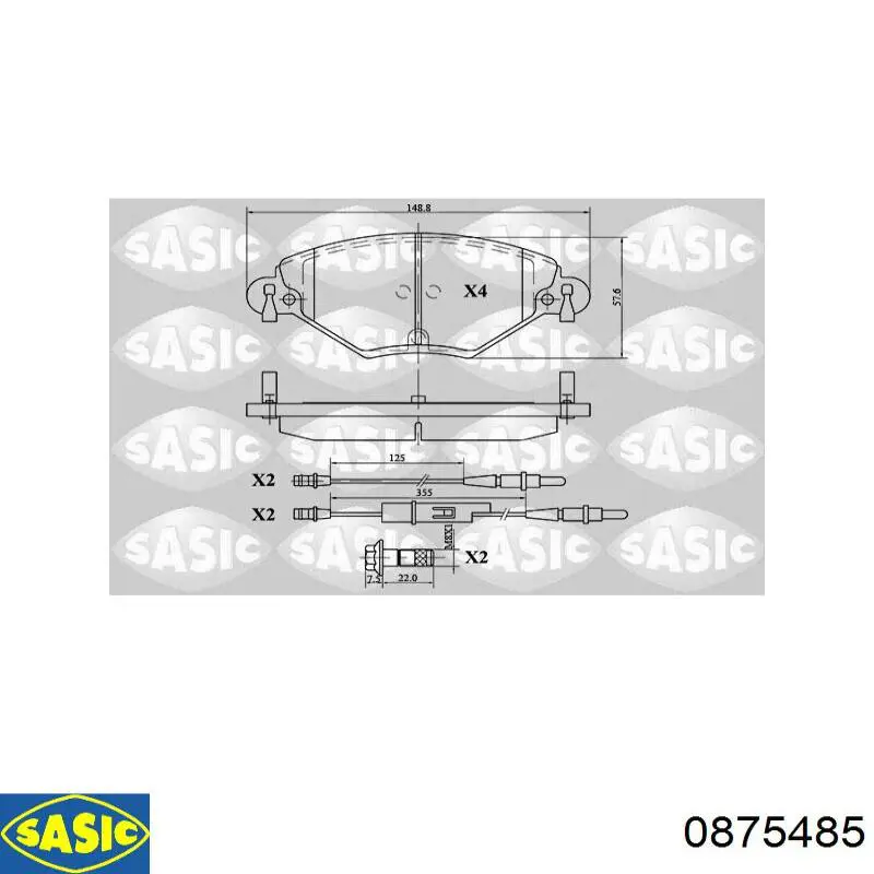 Стойка переднего стабилизатора 0875485 Sasic
