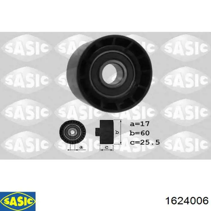 Роликовий модуль натяжителя ремня Sasic 1624006 цена, от 36.69 USD