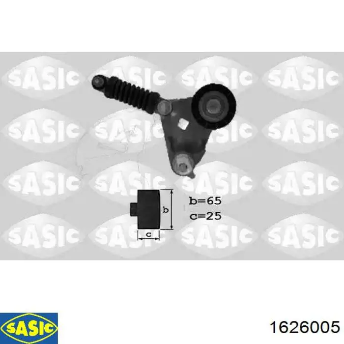 Паразитный ролик приводного ремня Sasic 1626005 цена, от 11.15 USD