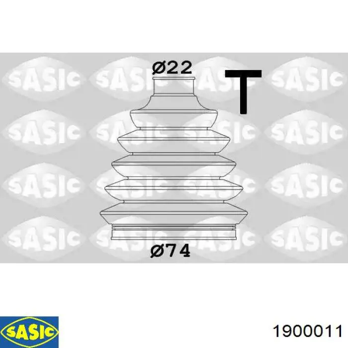 Пыльник ШРУСа наружный 1900011 Sasic