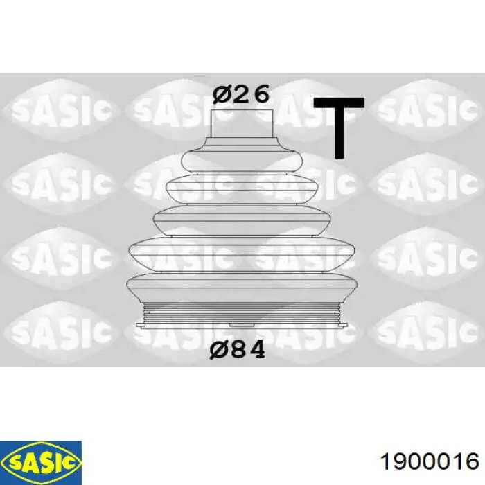 Пыльник ШРУСа наружный 1900016 Sasic