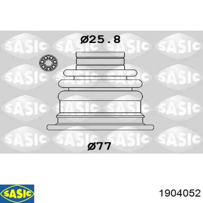 Пыльник ШРУСа передней полуоси внутренний левый 1904052 Sasic