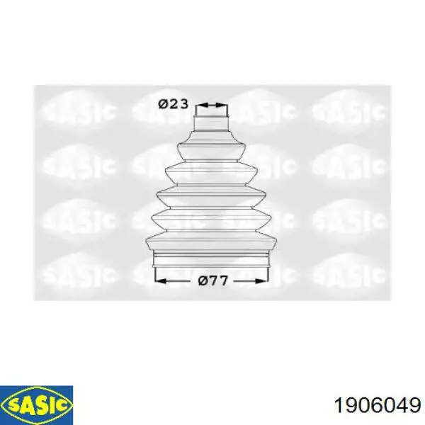 Пыльник ШРУСа наружный 1906049 Sasic