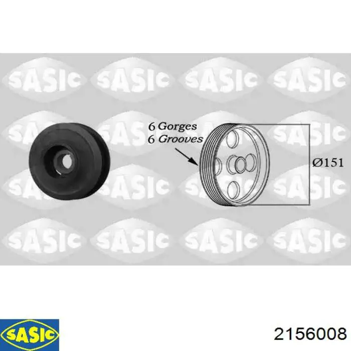 Polia de cambota Sasic 2156008 preço, a partir de 104,27 USD
