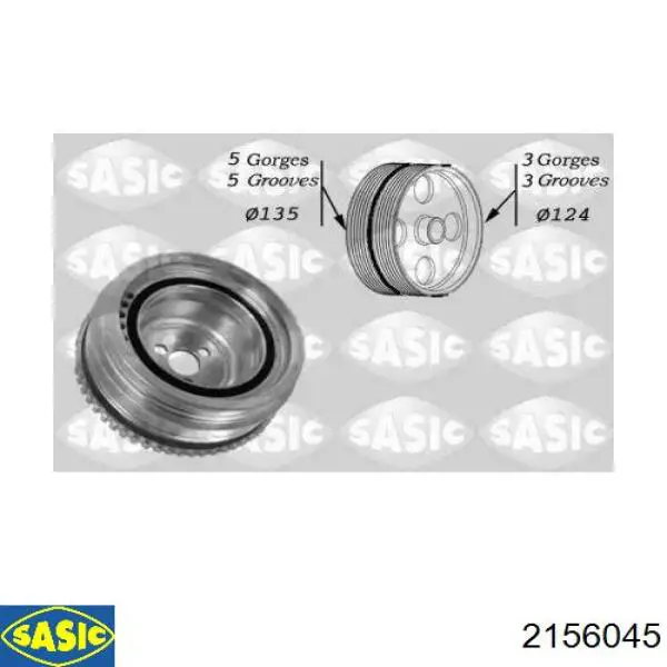 2156045 Sasic Шкив коленчатого вала