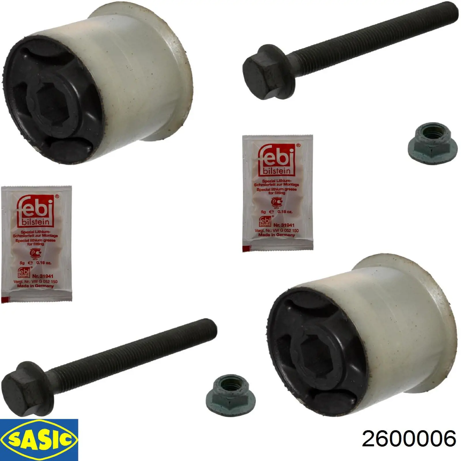 Сайлентблок заднего подрамника Sasic 2600006 цена, от 11.20 USD