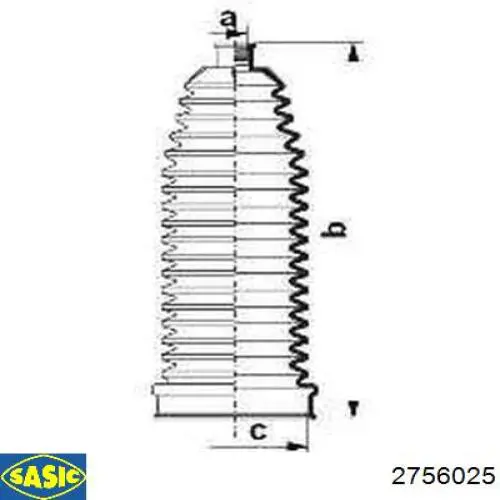 Пыльник тяги Sasic 2756025 цена, от 6.63 USD