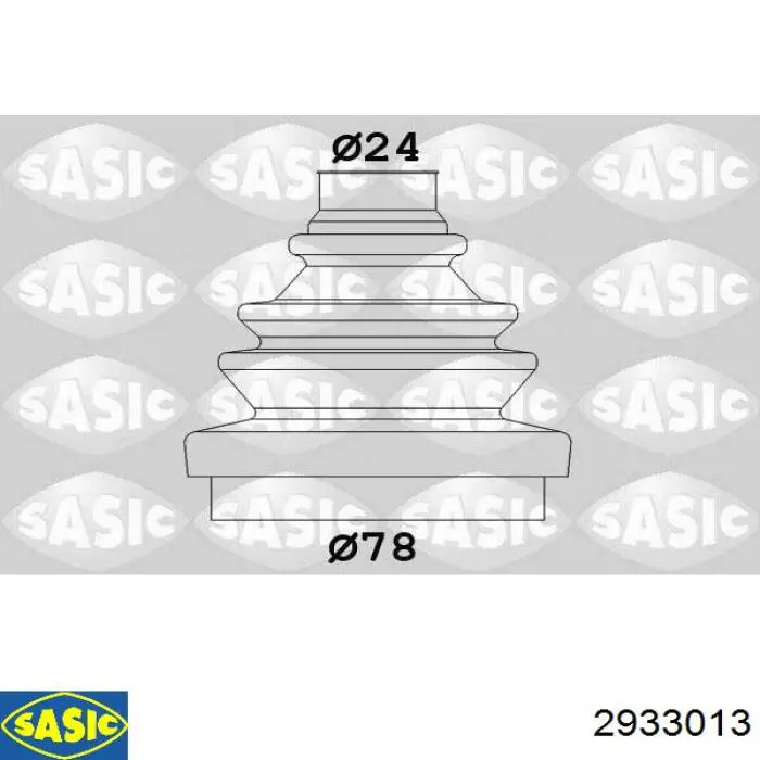 Fuelle, árbol de transmisión delantero exterior 2933013 Sasic