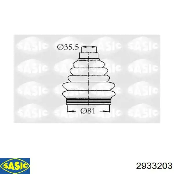99843 Asam Пыльник шарнира привода
