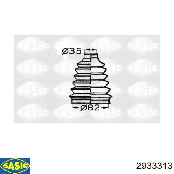 Купить 2933313 Sasic Пыльник гранаты наружный, передний