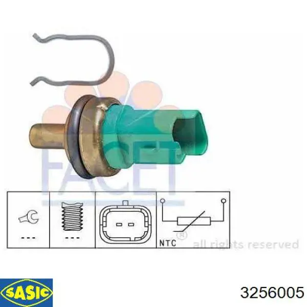 Купить 3256005 Sasic Термодатчик охлаждающей жидкости