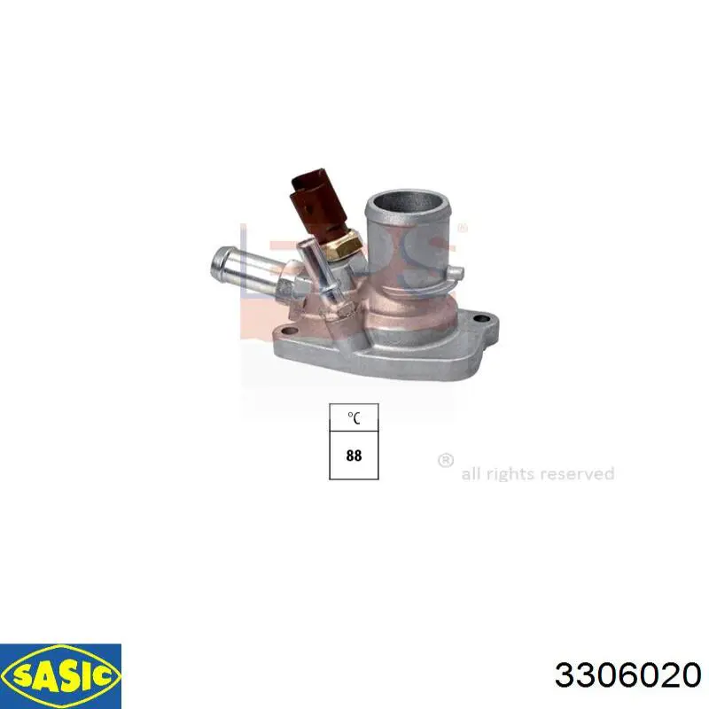 Термостат в сборе Sasic 3306020