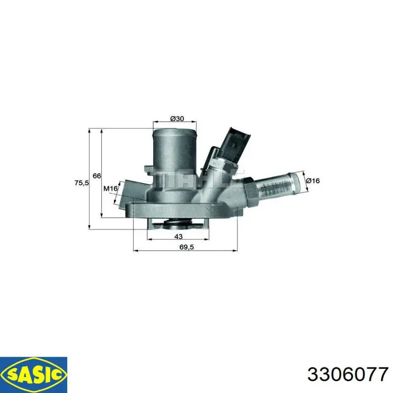 Купить 3306077 Sasic Автомобильный термостат