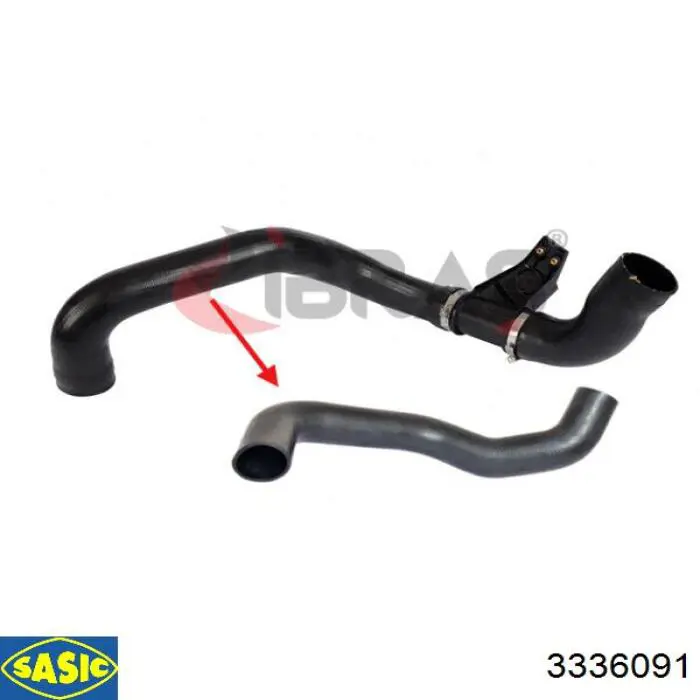 Патрубок интеркулера 3336091 Sasic
