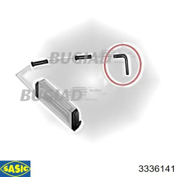 Гофра воздушного фильтра Sasic 3336141 цена, от 33.66 USD