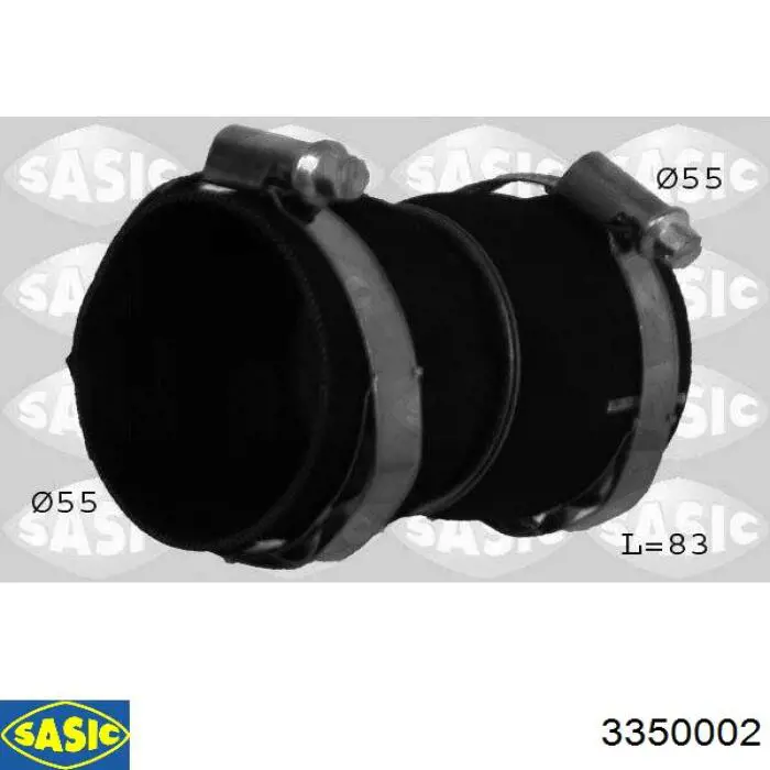 Шланг/патрубок интеркуллера Sasic 3350002 цена, от 13.99 USD