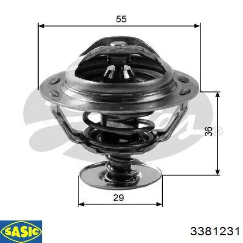 Термостат в корпусе Sasic 3381231 цена, от 8.76 USD