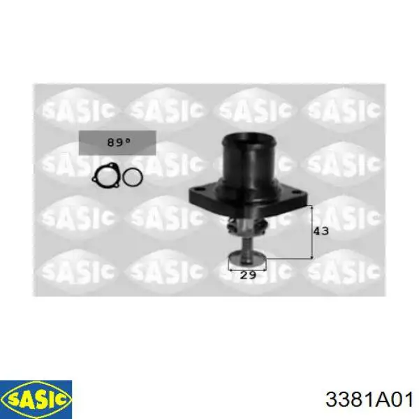 Termostato, refrigerante 3381A01 Sasic