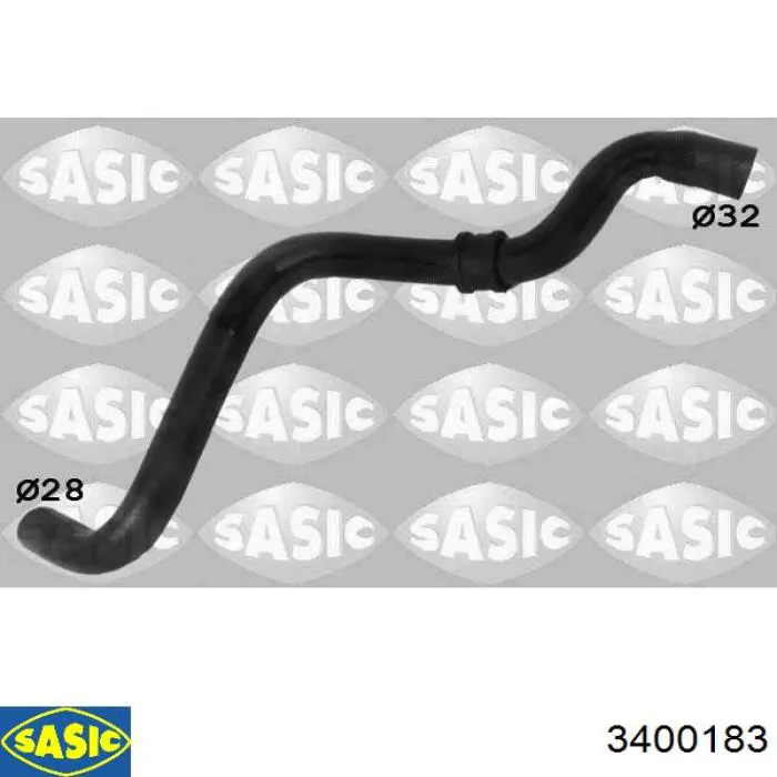 3400183 Sasic Патрубок радиатора охлаждения нижний