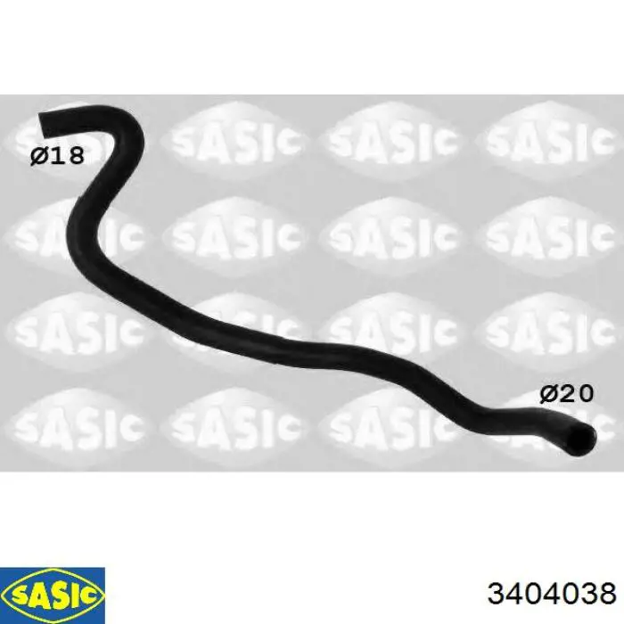 Патрубок радиатора 3404038 Sasic