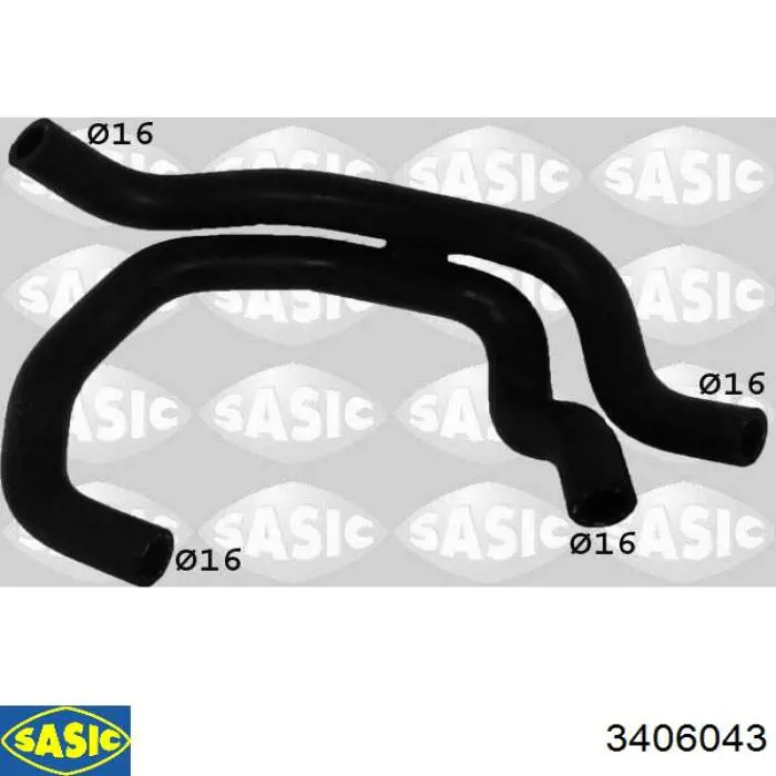 Шланг/патрубок системы охлаждения Sasic 3406043 цена, от 12.54 USD