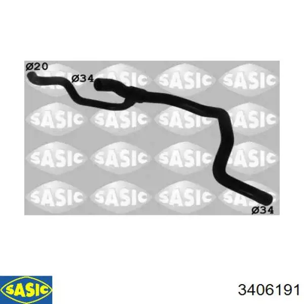 Шланг радиатора, нижний Sasic 3406191 цена, от 23.39 USD