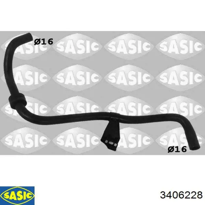 Шланг/патрубок системы охлаждения Sasic 3406228 цена, от 6.34 USD