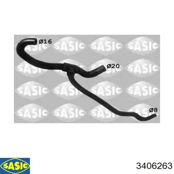 Шланг/патрубок системы охлаждения Sasic 3406263 цена, от 15.01 USD