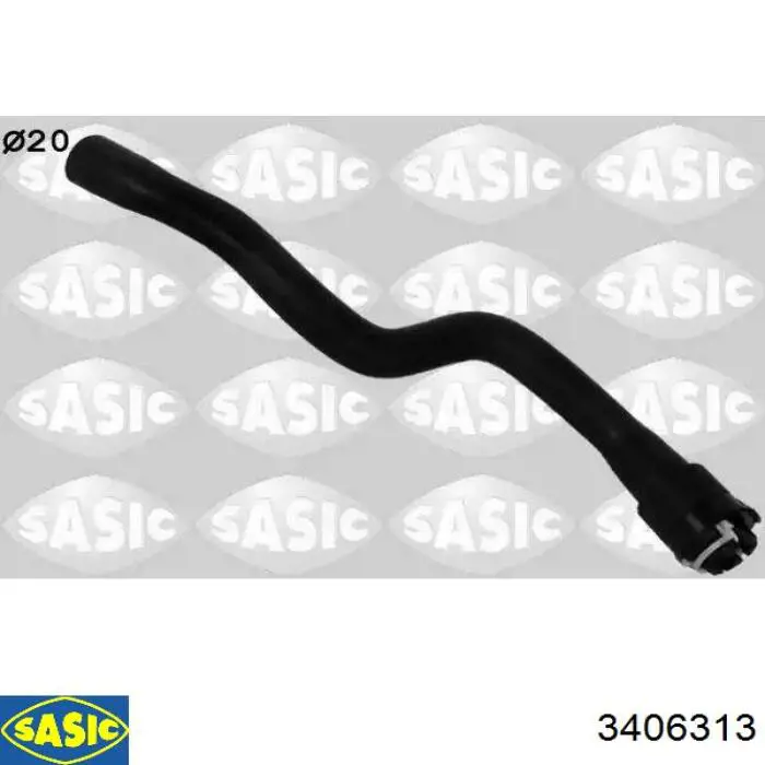 3406313 Sasic шланг радиатора отопителя (печки, подача)