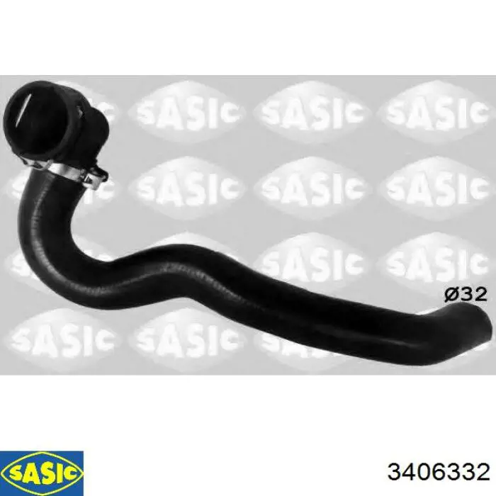 Патрубок радиатора печки 3406332 Sasic