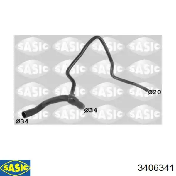 Шланг радиатора, нижний Sasic 3406341 цена, от 23.09 USD