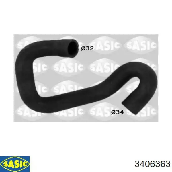 Шланг радиатора охлаждения Sasic 3406363 цена, от 26.75 USD