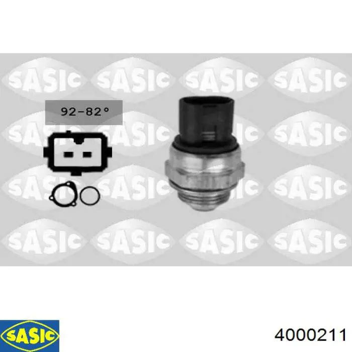 4000211 Sasic датчик температуры охлаждающей жидкости (включения вентилятора радиатора)