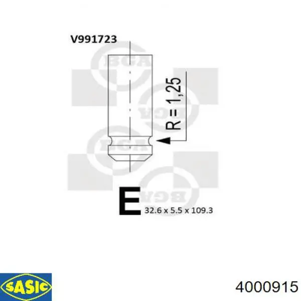 Впускной клапан FR6029 Freccia
