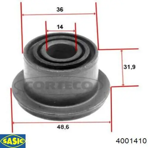 Сайлентблок передней подвески Starline 3613740 цена, от 2.98 USD