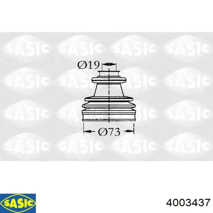 Пыльник ШРУСа наружный 7701033432 Renault (RVI)
