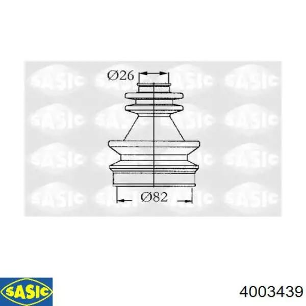 Пыльник ШРУСа внутренний 4003439 Sasic