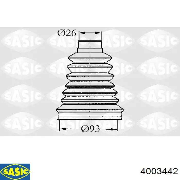 Чехол шруса Sasic 4003442 цена, от 10.75 USD